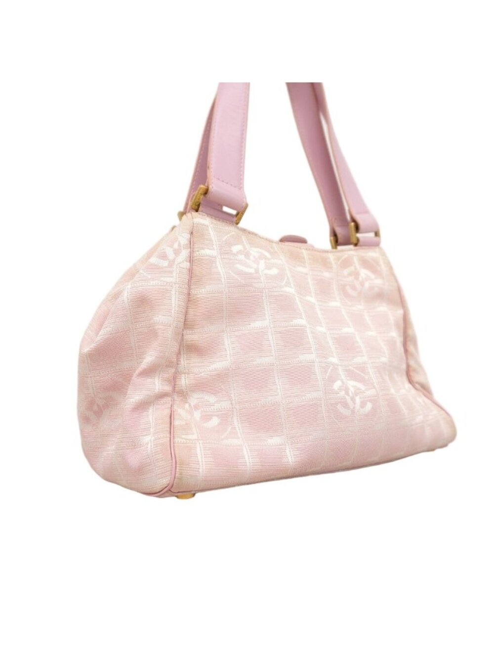 Chanel Handbag New Travel Nylon Pink Gold - Picture 2 of 10